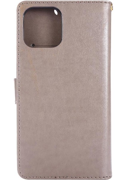 IPhone 13 Için Filp Durumda Pro Max Kickstand Kart Tutucu Pu Deri Bilek (Yurt Dışından)