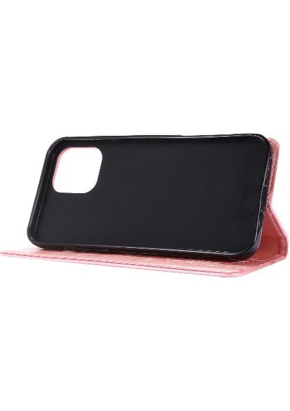 IPhone 14 Için Filp Durumda Pro Max Pu Deri Kart Tutucu Kickstand Bilek (Yurt Dışından)