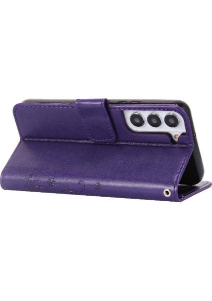 Samsung Galaxy S22 5g Kickstand Kart Tutucu Manyetik Kapatma Için Filp Durumda (Yurt Dışından) modelleri