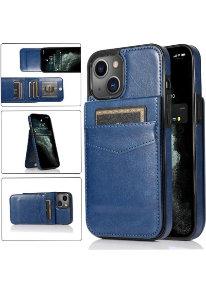 Kredi ile IPhone 13 Mini Premium Deri Çanta Cüzdan ile Uyumlu (Yurt Dışından)