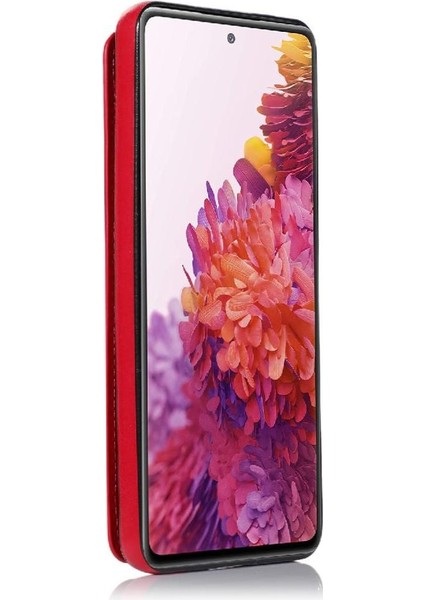 Kart Tutucu Çift Manyetik Pu ile Samsung Galaxy S20 Fe Için Cüzdan Kılıf (Yurt Dışından) modelleri