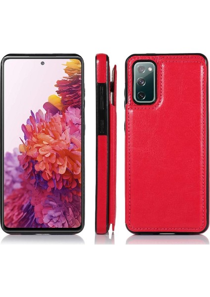 Kart Tutucu Çift Manyetik Pu ile Samsung Galaxy S20 Fe Için Cüzdan Kılıf (Yurt Dışından) indirimleri