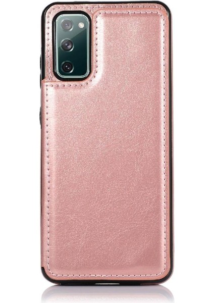 Kart Tutucu Çift Manyetik Pu ile Samsung Galaxy S20 Fe Için Cüzdan Kılıf (Yurt Dışından) fırsatları