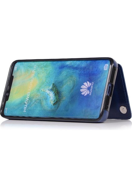 BDT Boutique Cüzdan Kılıf Için Huawei Mate 20 Pro Kart Yuvaları Pu Deri Çift Manyetik (Yurt Dışından)