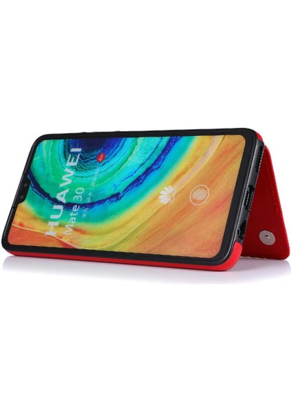 BDT Boutique Huawei Mate 30 Için Cüzdan Durumda Çift Manyetik Toka Pu Deri Kickstand (Yurt Dışından)