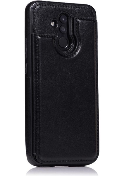 Cüzdan Kılıf Huawei Mate 20 Lite Için Kickstand Pu Deri Kart Yuvaları Çift (Yurt Dışından) modelleri