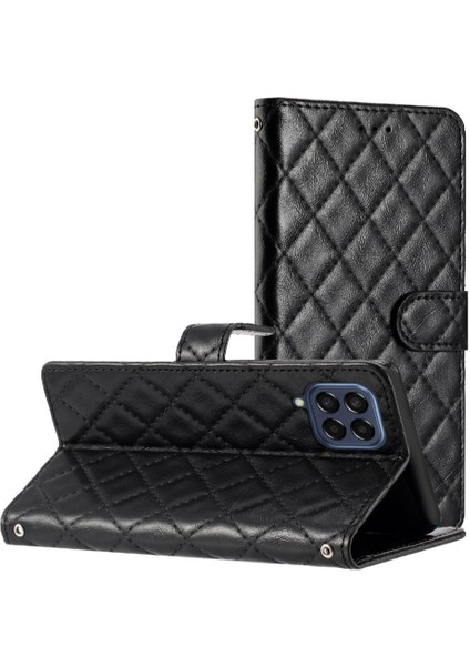 Samsung Galaxy M33 5g Manyetik Folio Kickstand Tpu Pu Cüzdan Için Flip Case (Yurt Dışından)