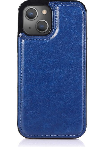 Kart Tutucu ile IPhone 14 Için Cüzdan Durumda Pu Deri Kart Yuvaları Kickstand (Yurt Dışından) modelleri
