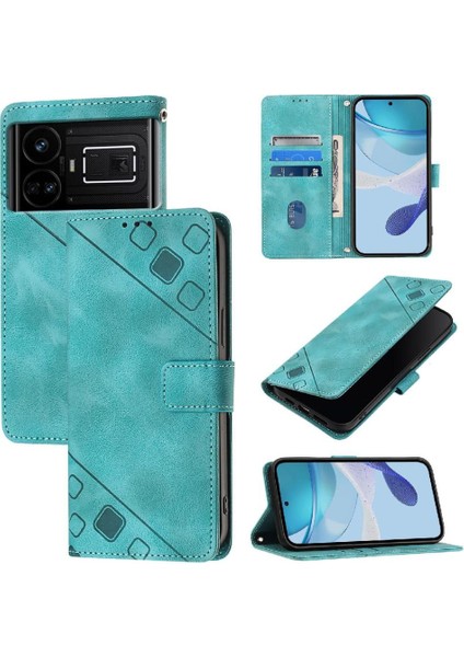 Realme Gt 5 5g Için Kılıf Manyetik Deri Kart Tutucu Cüzdan Kapak Çevirin (Yurt Dışından) modelleri