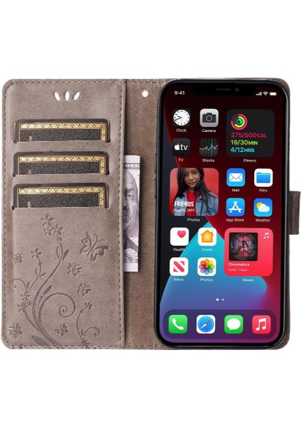 IPhone 15 Için Filp Durumda Pro Max Kart Tutucu Pu Deri Manyetik Kapatma (Yurt Dışından)