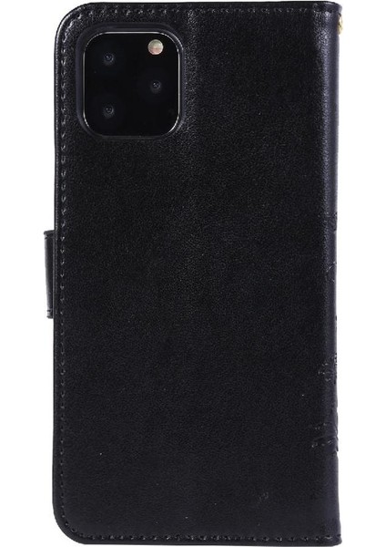 IPhone 12 Için Filp Durumda Pro Max Kart Tutucu Bilek Kayışı Pu Deri Kapatma (Yurt Dışından)