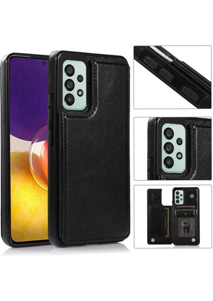 Cüzdan Kılıf Samsung Galaxy Için A53 5g Pu Deri Çift Manyetik Toka (Yurt Dışından)