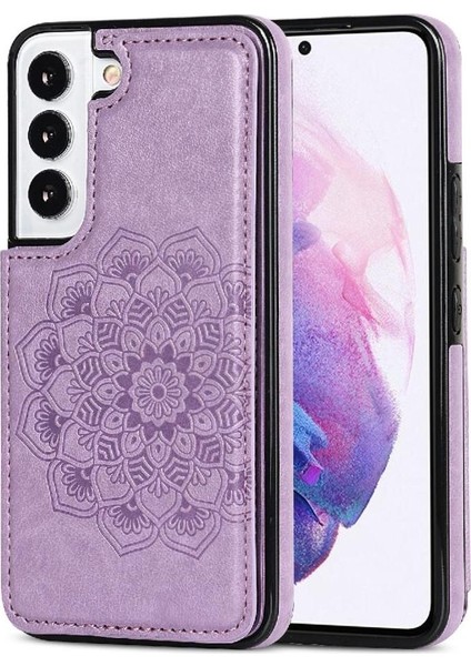 Samsung Galaxy S23 Çift Düğmeler Için Kart Tutucu Kılıf ile Cüzdan Pu Çevirin (Yurt Dışından) indirimleri