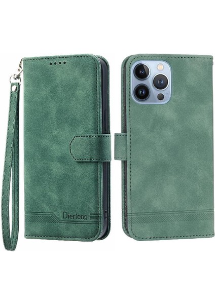 IPhone 13 Için Flip Case Pro Manyetik Kapatma Premium Kart Yuvaları Nakit (Yurt Dışından)
