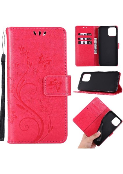 IPhone 13 Için Filp Durumda Mini Pu Deri Kickstand Bilek Kayışı Manyetik (Yurt Dışından)
