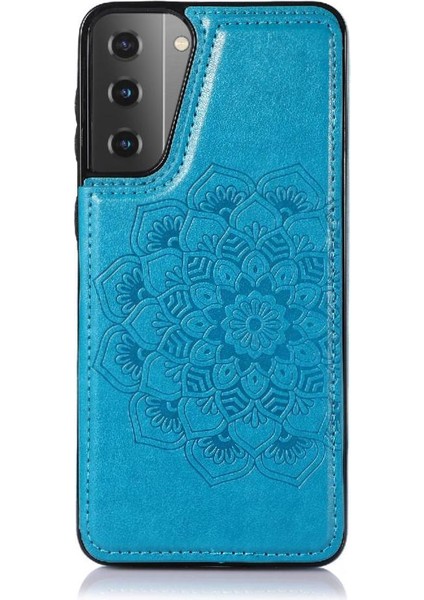 Samsung Galaxy S21 Kabartmalı Mandala Pu Için Kart Tutucu Kılıf ile Cüzdan (Yurt Dışından) fırsatları