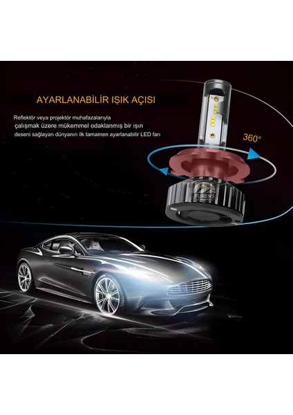 Zeron Premium Series H4 LED Xenon Şimşek Etkili LED Xenon LED Ampul