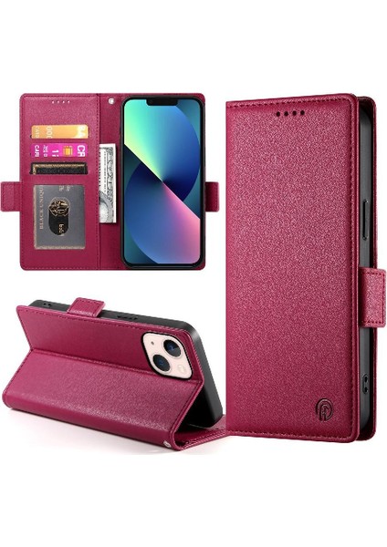 IPhone 13 Için Flip Case Mini Kartvizit Yuvaları Cüzdan Günlük Kullanım Flip (Yurt Dışından) modelleri