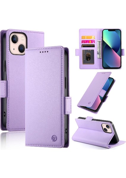 IPhone 13 Için Flip Case Mini Kartvizit Yuvaları Cüzdan Günlük Kullanım Flip (Yurt Dışından)