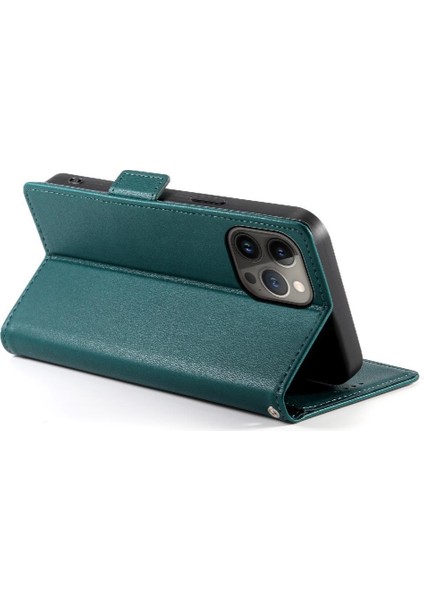 IPhone 13 Için Flip Case Pro Max Kartvizit Yuvaları Cüzdan Günlük Kullanım Flip (Yurt Dışından)