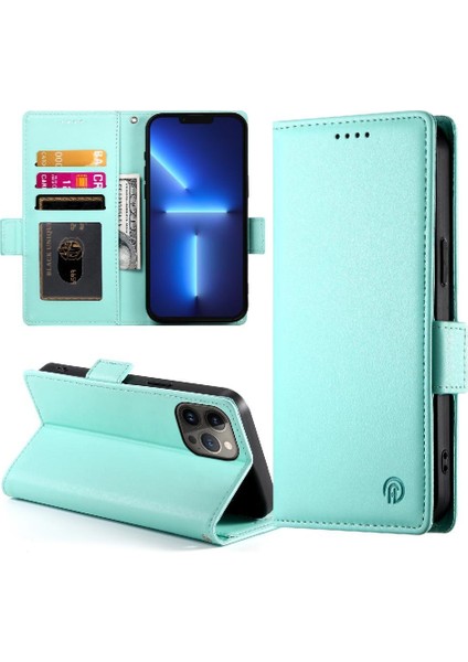 IPhone 13 Için Flip Case Pro Max Kartvizit Yuvaları Cüzdan Günlük Kullanım Flip (Yurt Dışından)