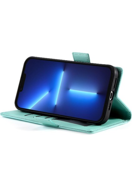 IPhone 13 Için Flip Case Pro Max Kartvizit Yuvaları Cüzdan Günlük Kullanım Flip (Yurt Dışından)