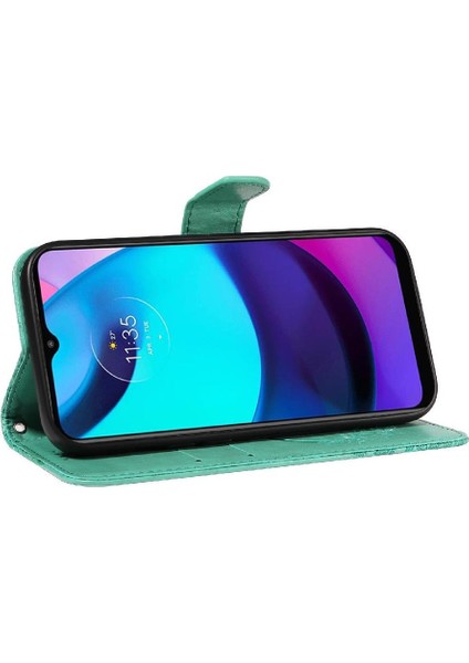 Motorola Moto E20/E30/E40 Için Flip Case Kredi ile Ayrılabilir El Kayışı (Yurt Dışından) modelleri