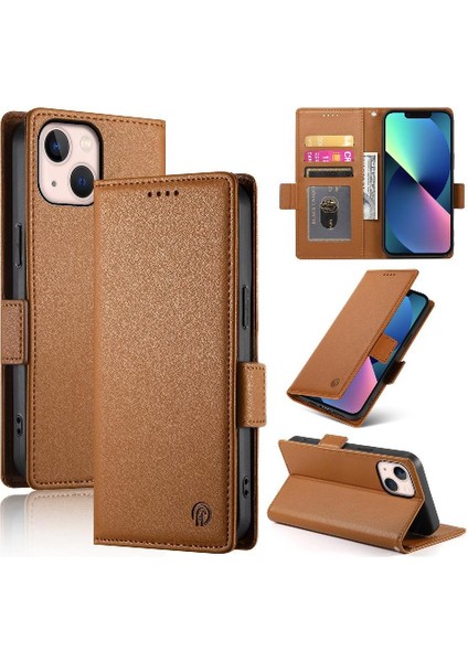 IPhone 13 Için Flip Case Mini Kartvizit Yuvaları Cüzdan Günlük Kullanım Flip (Yurt Dışından)