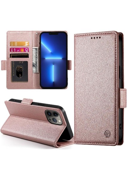 IPhone 13 Için Flip Case Pro Max Kartvizit Yuvaları Cüzdan Günlük Kullanım Flip (Yurt Dışından)