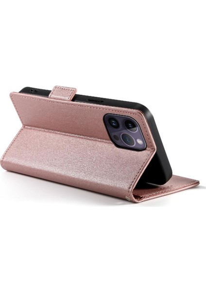 IPhone 14 Için Flip Case Pro Max Cüzdan Flip Kartvizit Yuvaları Günlük Kullanım (Yurt Dışından)