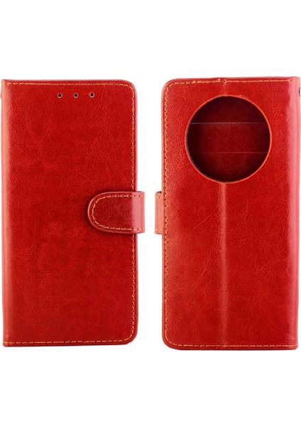 Huawei Mate 50 Pro Için Flip Case Manyetik Kapatma Pu Deri Kickstand (Yurt Dışından)