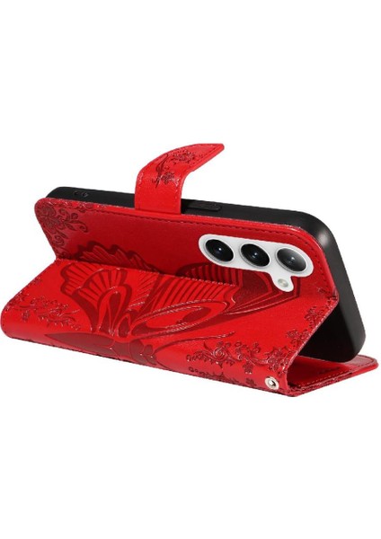 Samsung Galaxy S24 Artı Yüksek Kaliteli Deri ile Kabartmalı Flip Case (Yurt Dışından) fırsatları