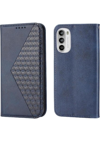 Motorola Moto G Stylus 4g 2022 Eşkenar Dörtgen Şekli Standı Cüzdan Için Flip Case (Yurt Dışından)