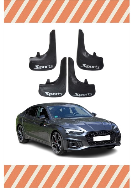 Audi A5 4'lü Sports Yazılı Tozluk Çamurluk Paçalık