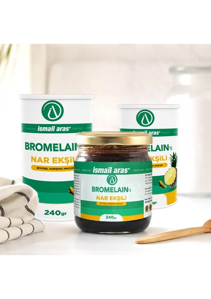 Bromelain'li Nar Ekşili Form Macunu 240 gr - 3 Kutu