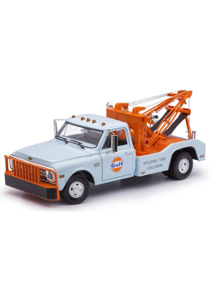 1:18 Greenlight 1969 Chevrolet C-30 Dually Wrecker - Gulf Oil
