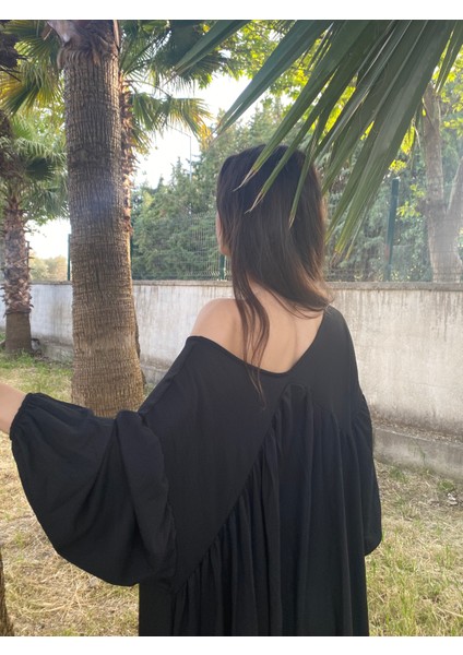 Bağcıklı, Balon Kol, Çift Yönlü Elbise
