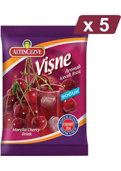 Vişne Aromalı Içecek Tozu Soğuk 450 G - 5li Paket