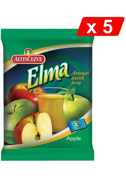 Elma Aromalı Içecek Tozu 250 gr - 5li Paket