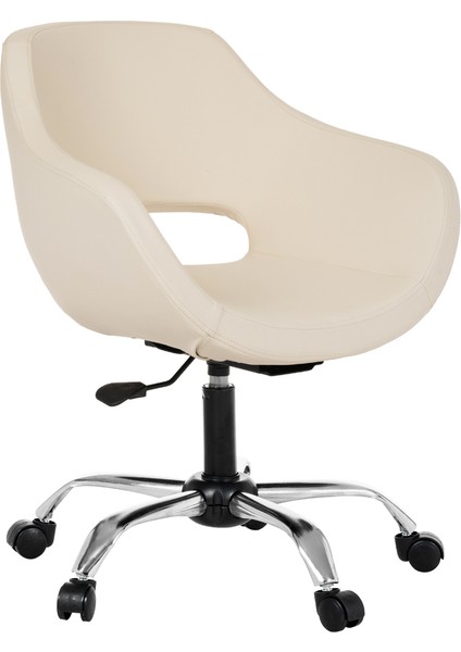 Krom Metal Ayaklı Ofis Çocuk Odası Çalışma Sandalyesi (Ayarlanilabilir) Deri Ciervo fiyatları