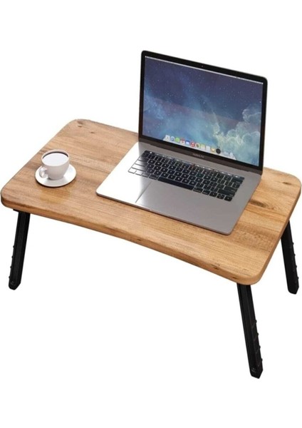 Tekno Trust 60 cm Dellaks Laptop Sehpası Seyyar Kahvaltı Masası Katlanır Çalışma Sehpası Atlantik Çam Suntalam