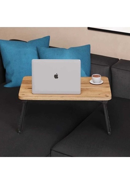 Tekno Trust 60 cm Dellaks Laptop Sehpası Seyyar Kahvaltı Masası Katlanır Çalışma Sehpası Atlantik Çam Suntalam modelleri