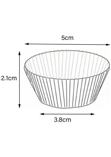 600X Cupcake Sarmalayıcılar Cupcake Dekoratif Kılıırmızı (Yurt Dışından)