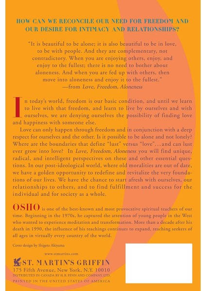 Love Freedom And Aloneness: The Koan Of Relationships  - Osho