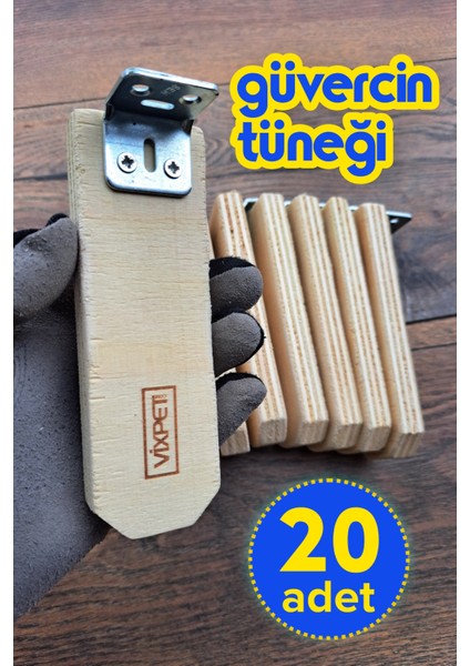 Sandy Ahşap Güvercin Tüneği 14 cm | 20 Adet Tünek | Bekar Tüneği | Ahşap Tünek | Dinlenme Tüneği