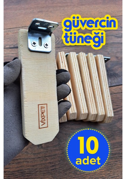 Sandy Ahşap Güvercin Tüneği 14 cm | 10 Adet Tünek | Bekar Tüneği | Ahşap Tünek | Dinlenme Tüneği