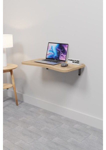 Tekno Trust Suntalam Katlanabilir Duvar Masa 60X35 cm Duvara Monte Kırma Bilgisayar Atlantik Çam Renk Mutfak Ma