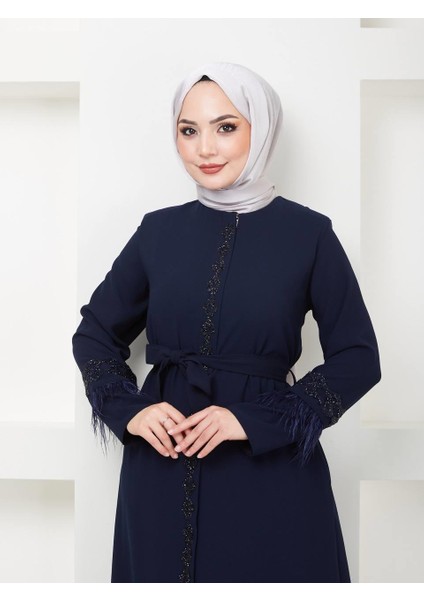 Efsa Kadın Petek Kumaş Abiye Ferace