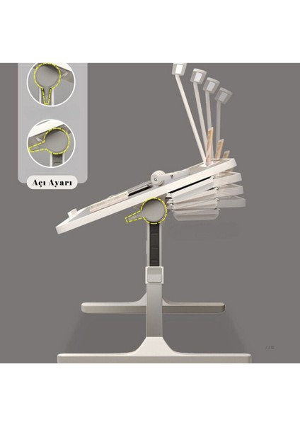 Tekno Trust Plastik Yükseklik ve Açı Ayarlı Laptop Sehpası | Katlanır Çalışma Masası |çok Fonksiyonlu Laptop Se fiyatları