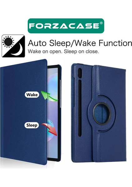 Samsung Tab S9 Fe ile Uyumlu 360 Derece Döner Standlı Kılıf + Temperli Kırılmaz Cam FC012 fiyatları